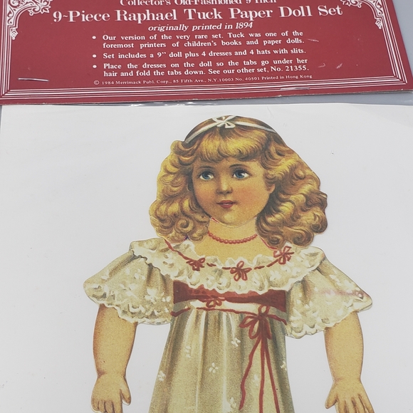 9-Piece Raphael Tuck Paper Doll Set - Picture 3 of 8